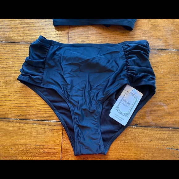 Black high waisted bikini, size Medium - Picture 3 of 11